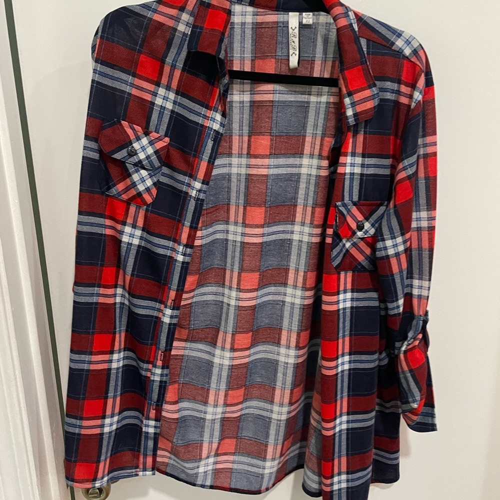 Red and Blue Plaid Shirt